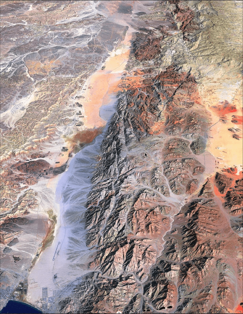 Edom and Wadi Ram Satellite