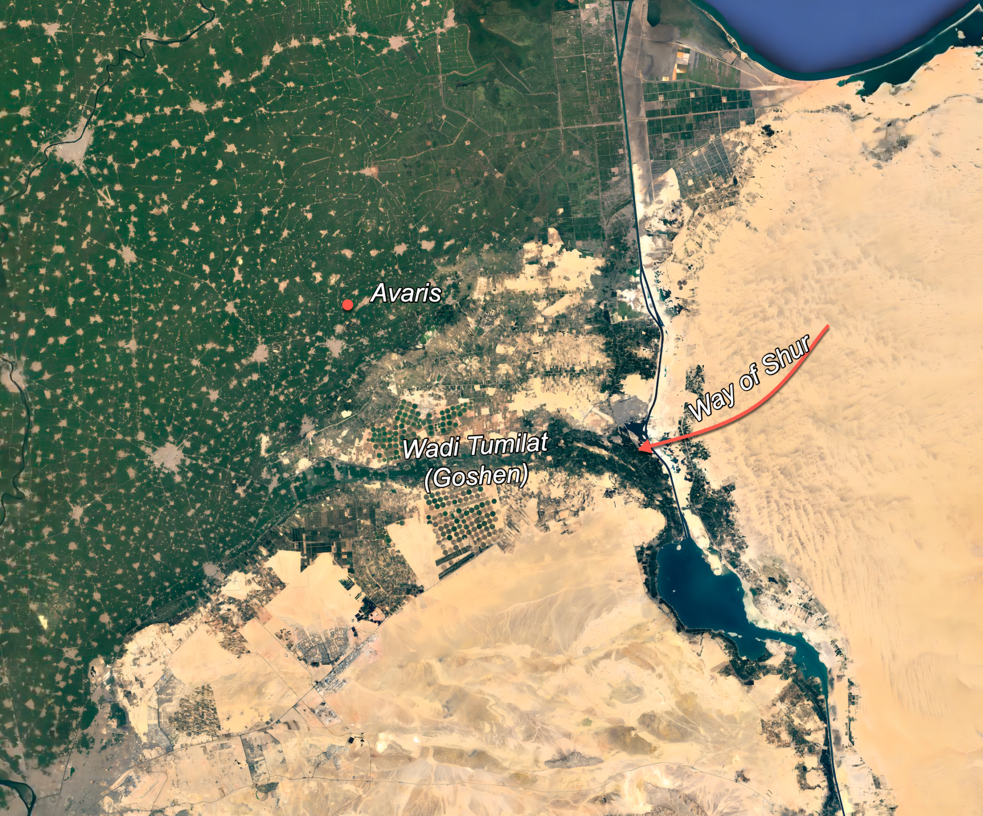 Sinai Satellite Map